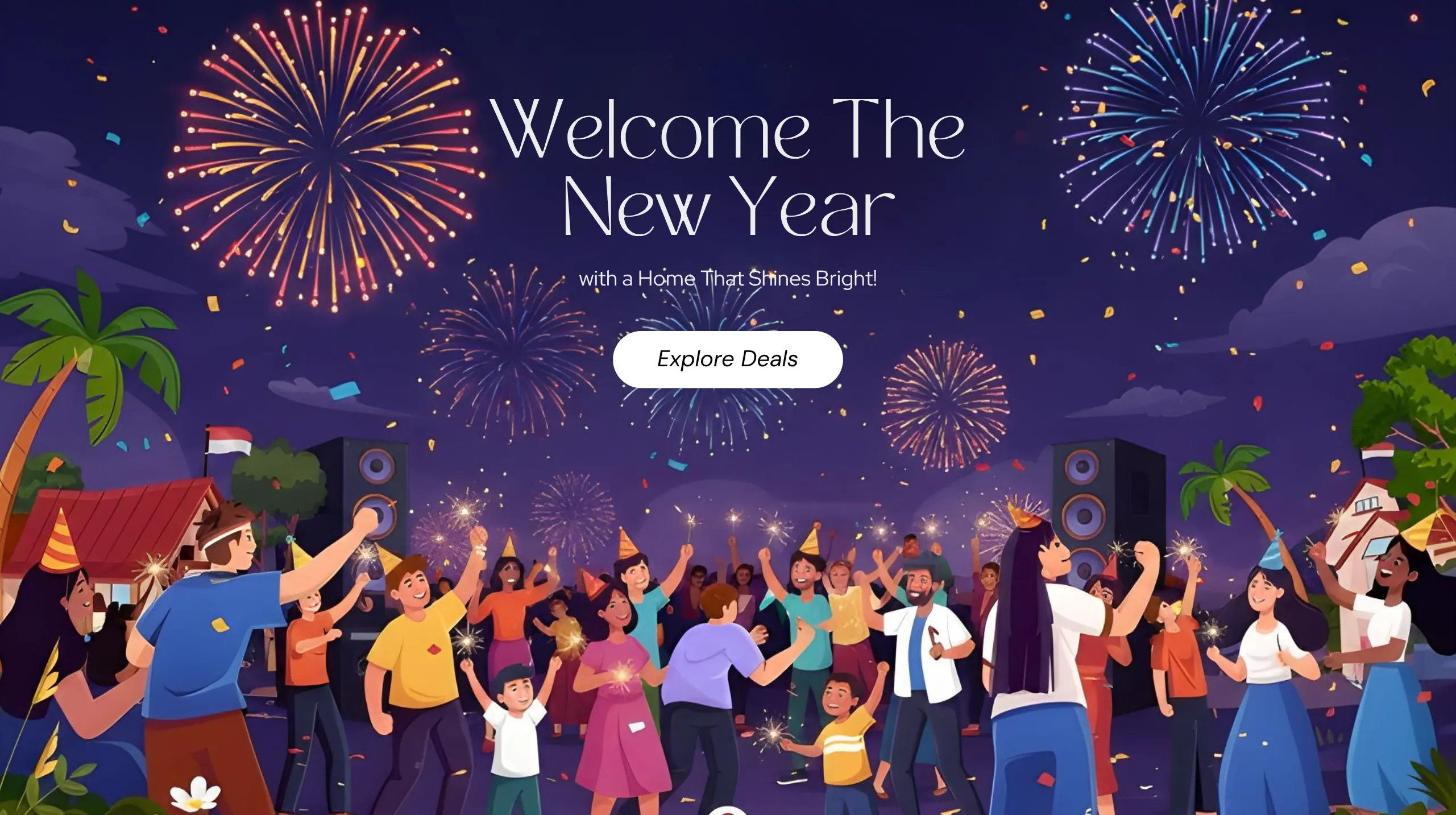 New Year’s Eve Landing Page Template for Shopify Stores