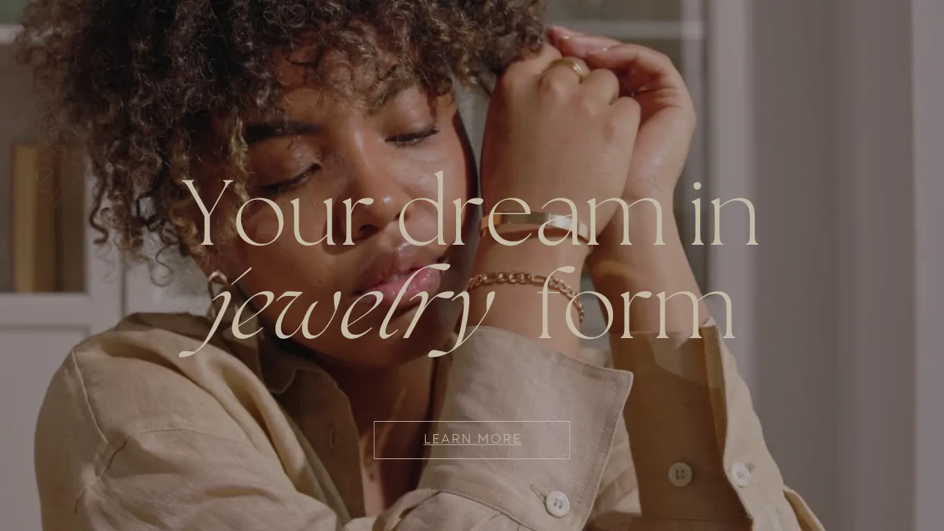 Personalized Bracelets Ecommerce Landing Page Template