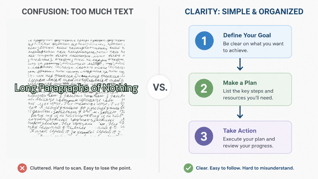 Text versus flowchart comparison for Shopify pages