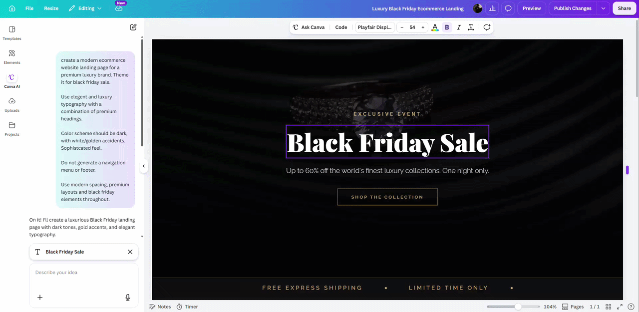 Canva AI
