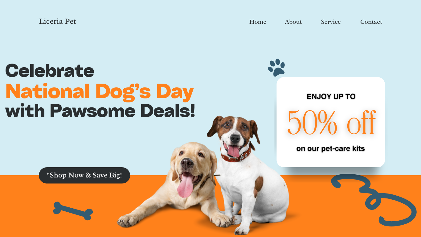 Dog business design with Canva