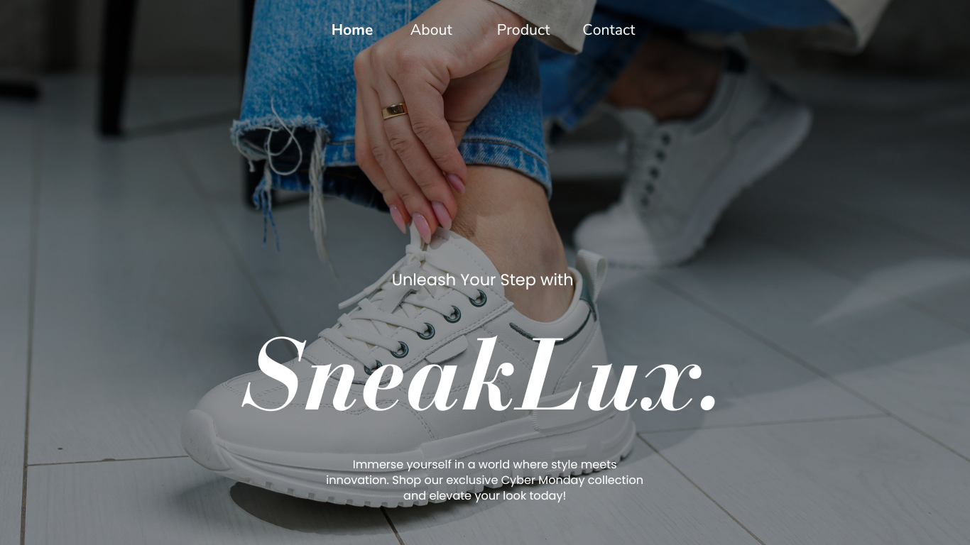 Cyber Monday Sneakers Landing Page Template