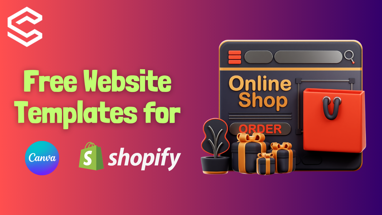 Free Website Templates For Shopify | Graphic Design Website Templates in Canva