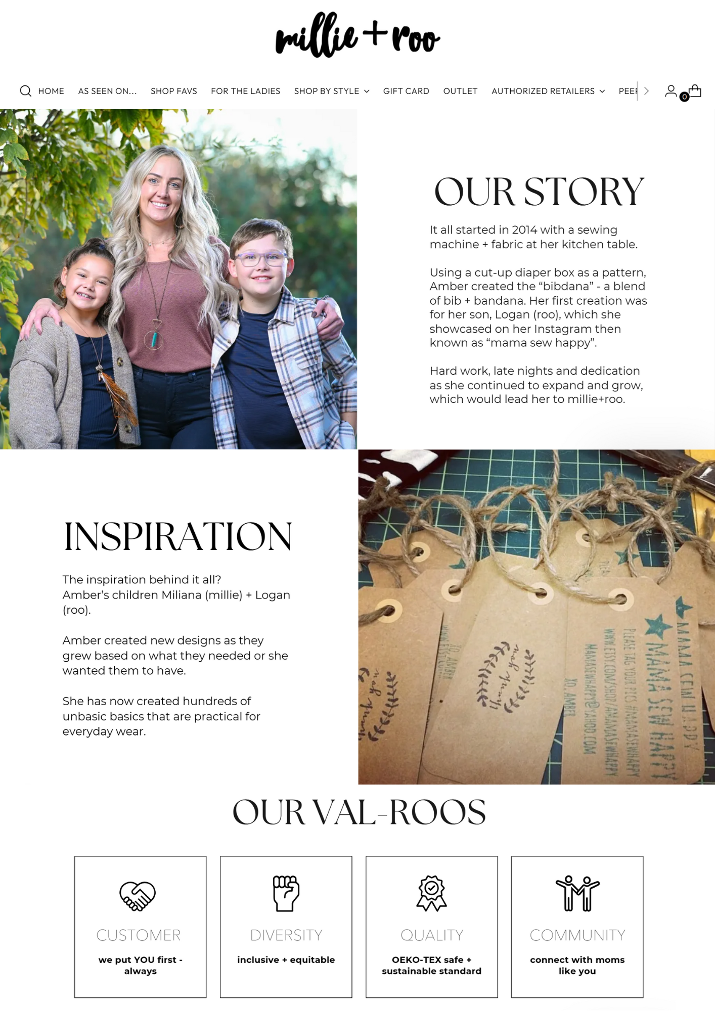 Our Story page